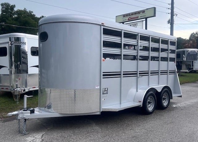 2025 Bee 16' Livestock - Silver - Bumperpull  SOLD!!! 